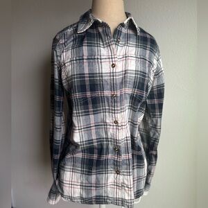 Carhartt Plaid Shirt in Gray, White & Pink